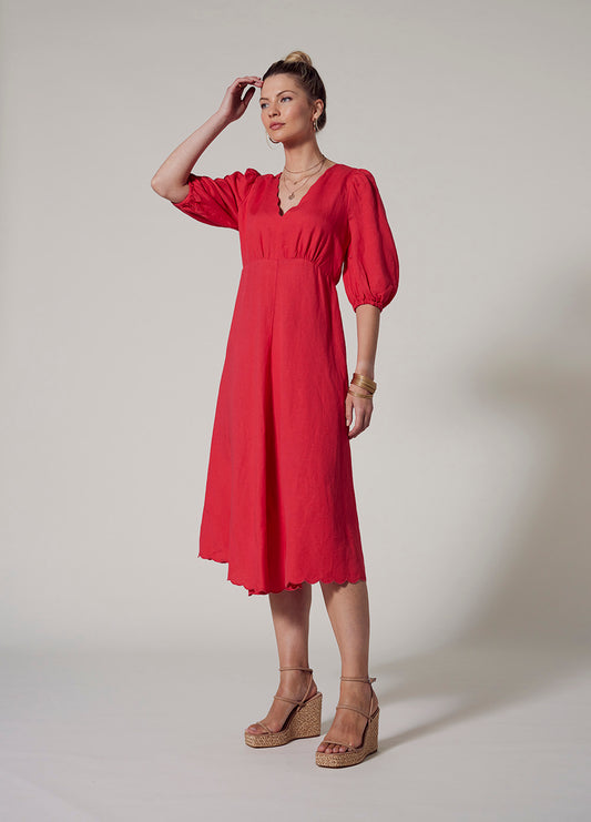 Clio Scalloped Dress