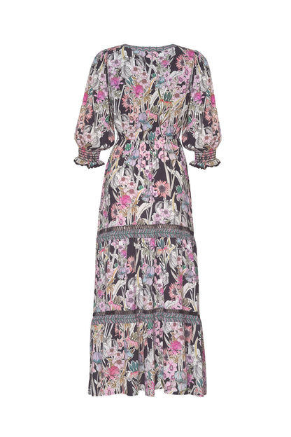 Decoupage Midi Dress