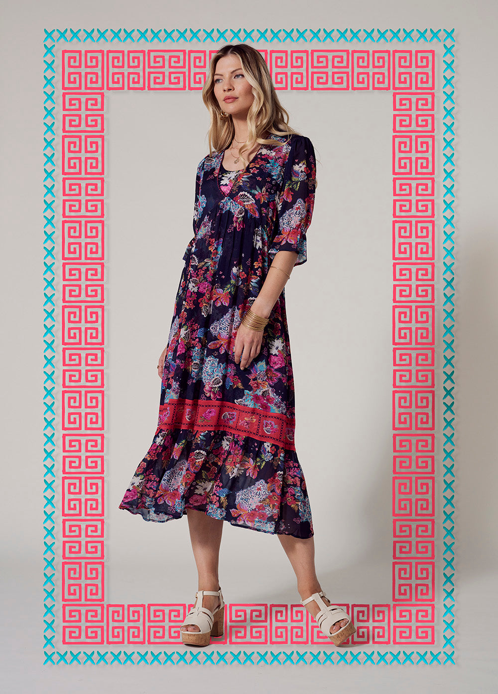 Matera Sheer Midi Dress