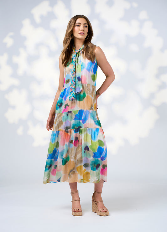 Free Spirit Tie Midi Dress