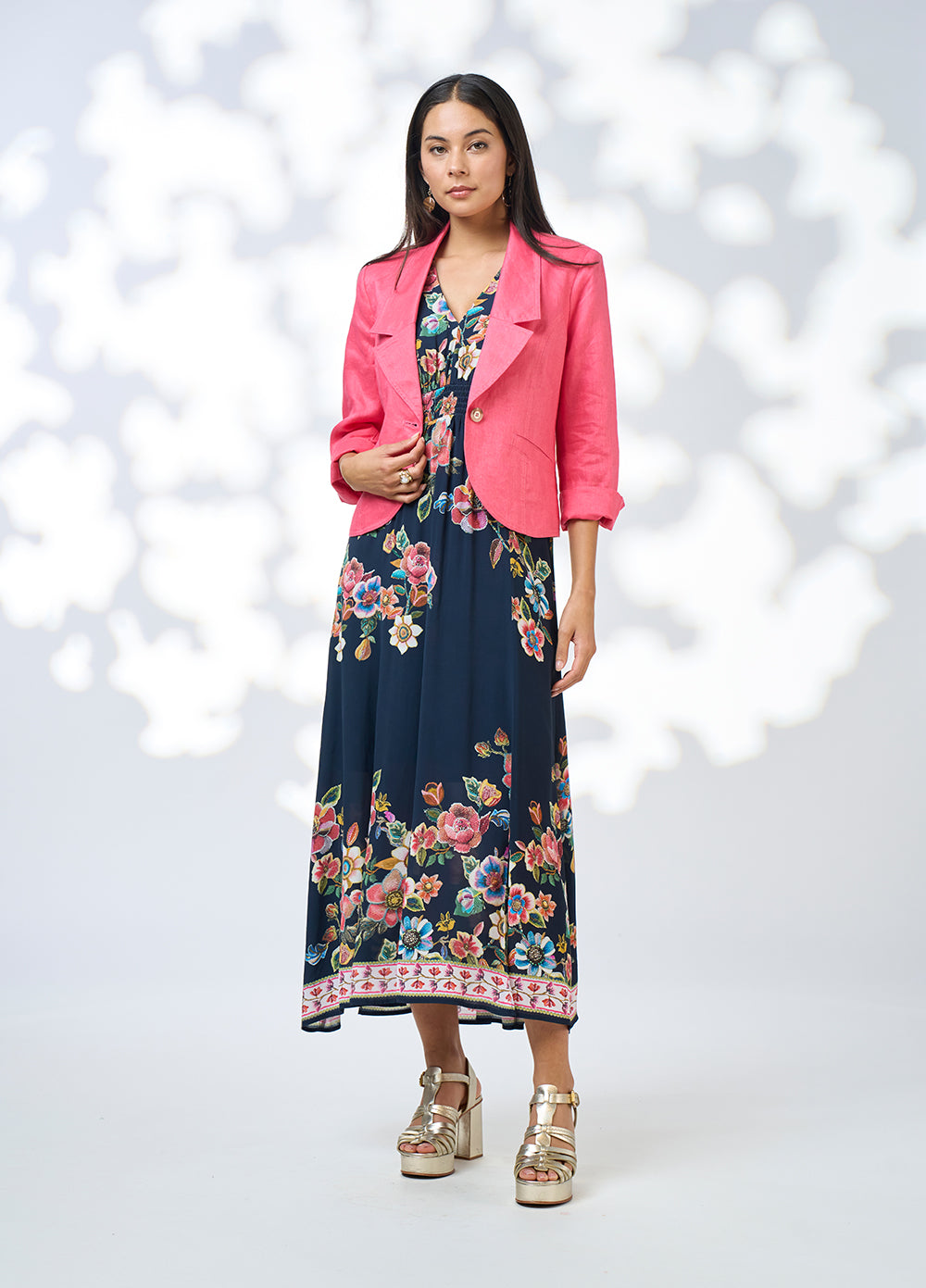 Mystic Rose Midi Dress