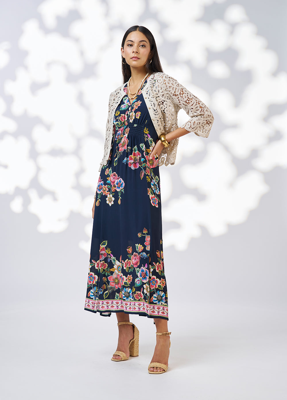 Mystic Rose Midi Dress