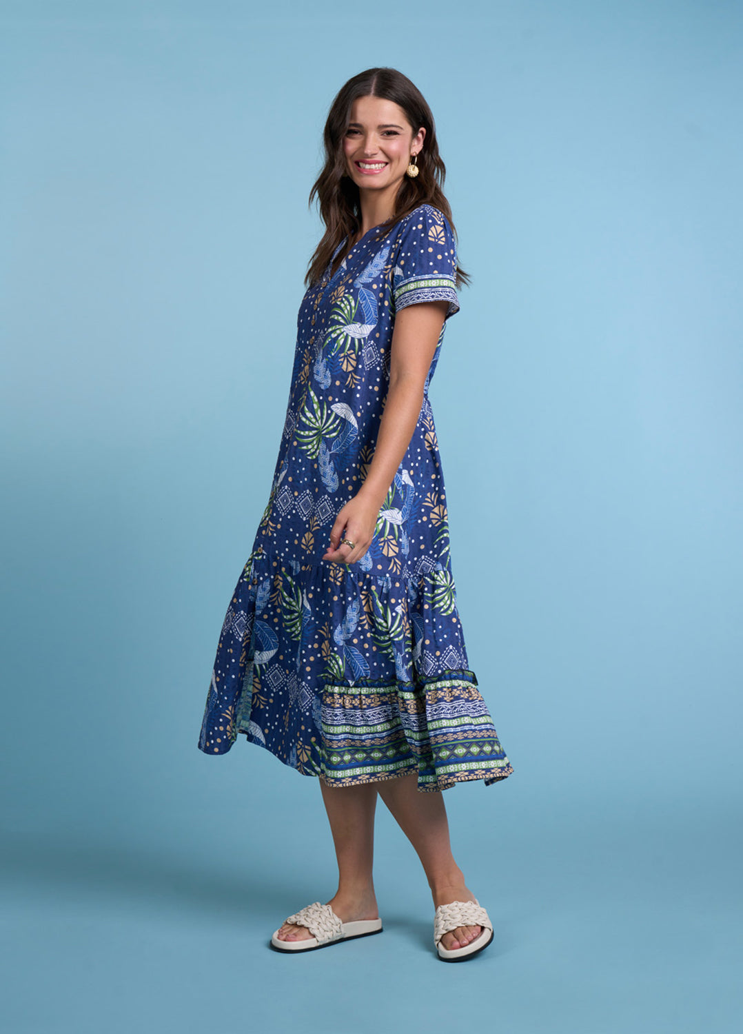 Blue Lagoon Midi Dress