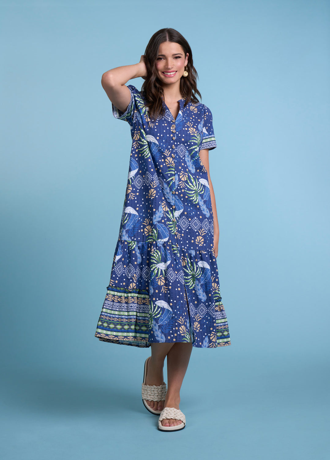 Blue Lagoon Midi Dress