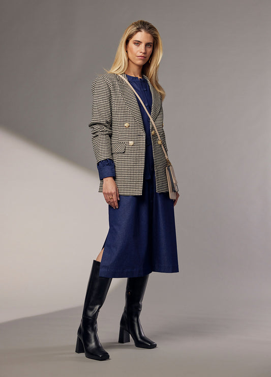 Plaid Pitt Blazer