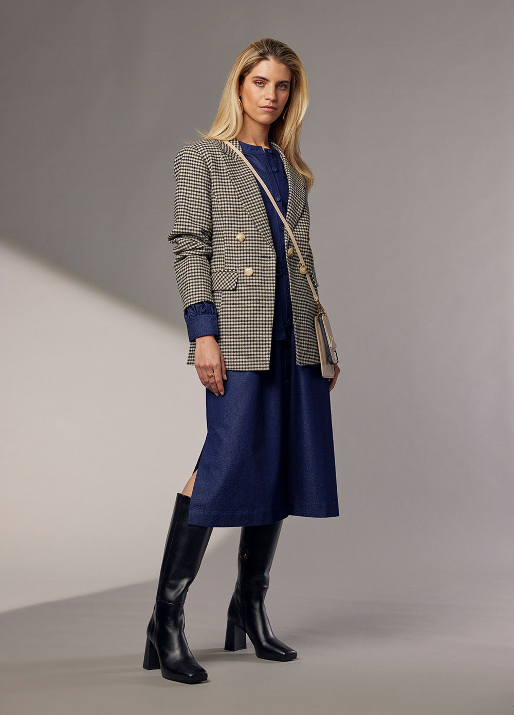 Plaid Pitt Blazer