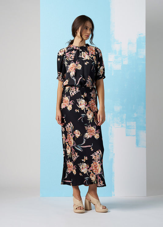 Peony Princess Sateen Top