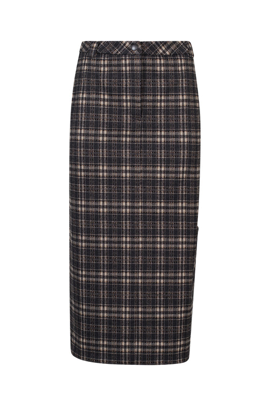 Plaidwork Skirt