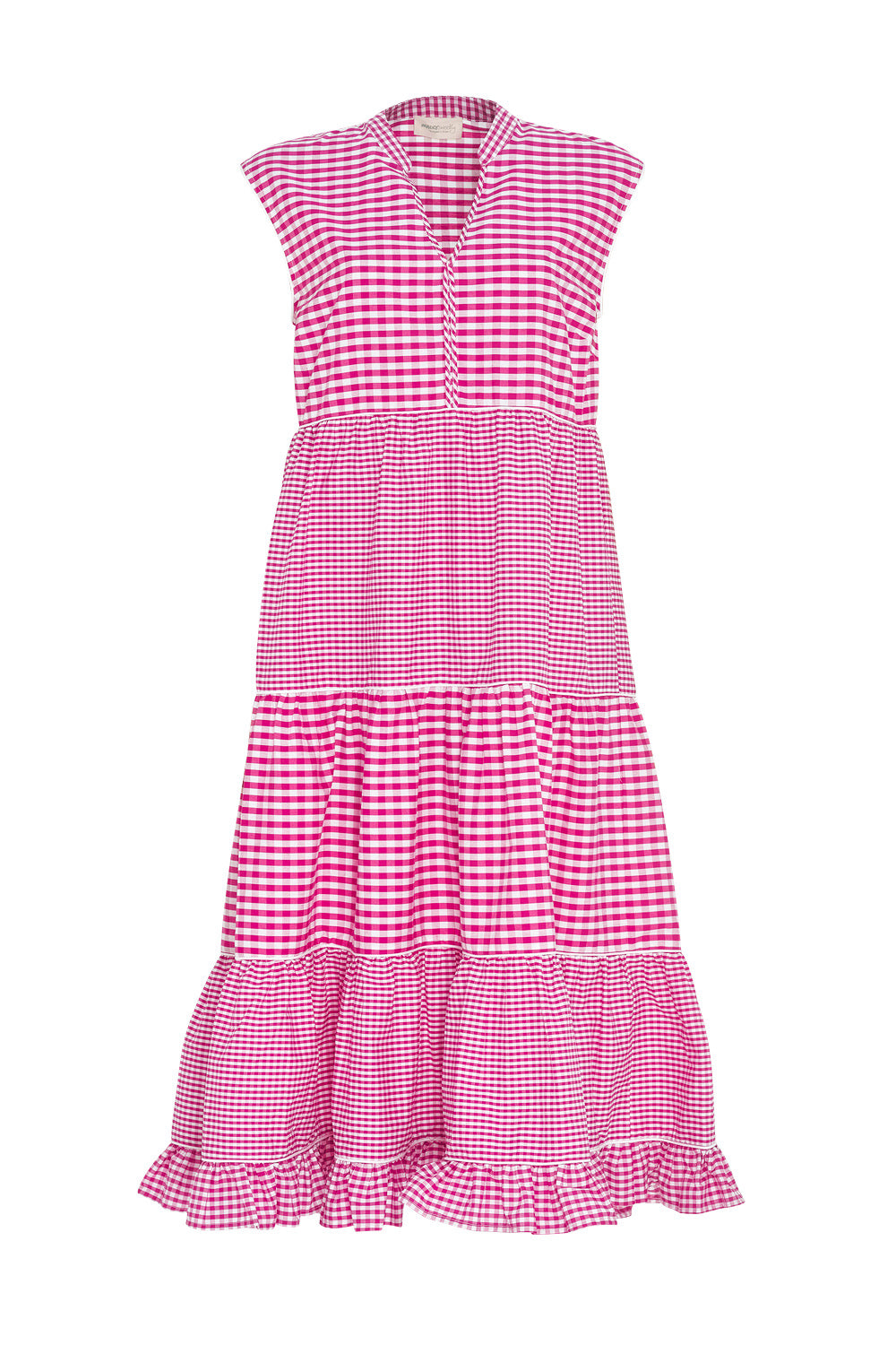 Gingham Style Midi Dress