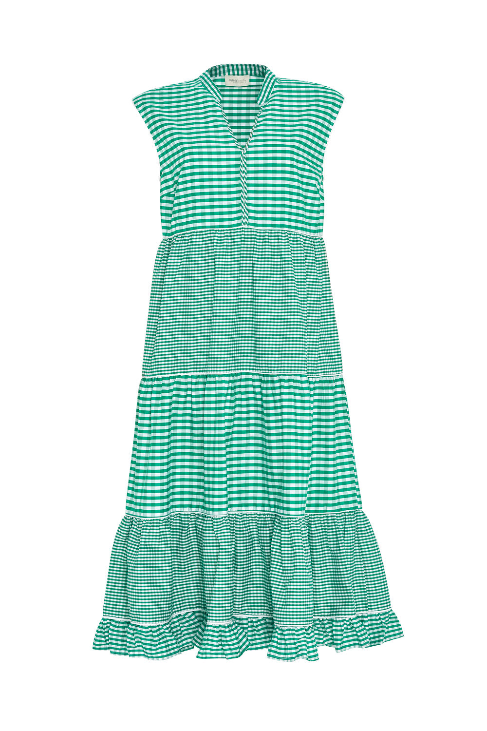 Gingham Style Midi Dress