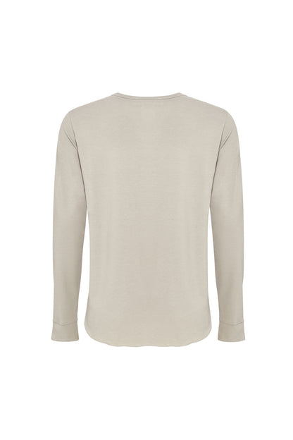 Mixed Media Flounce Top