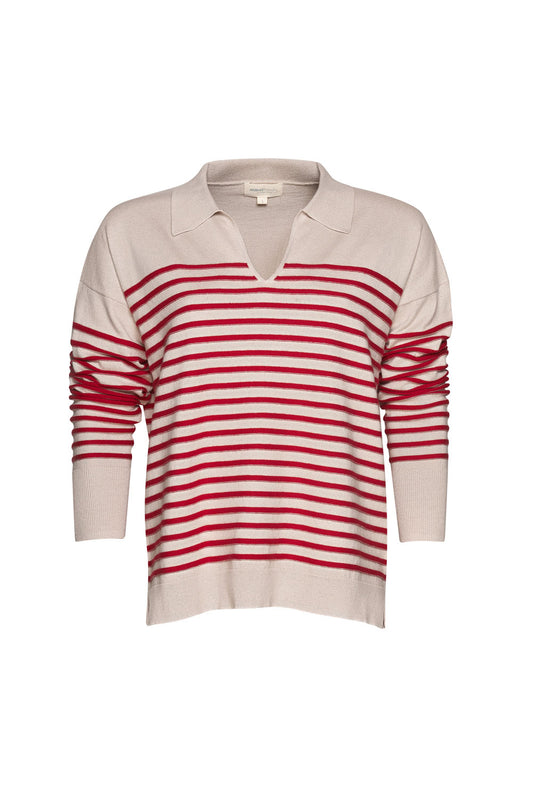 Keepa Striped Polo Sweater