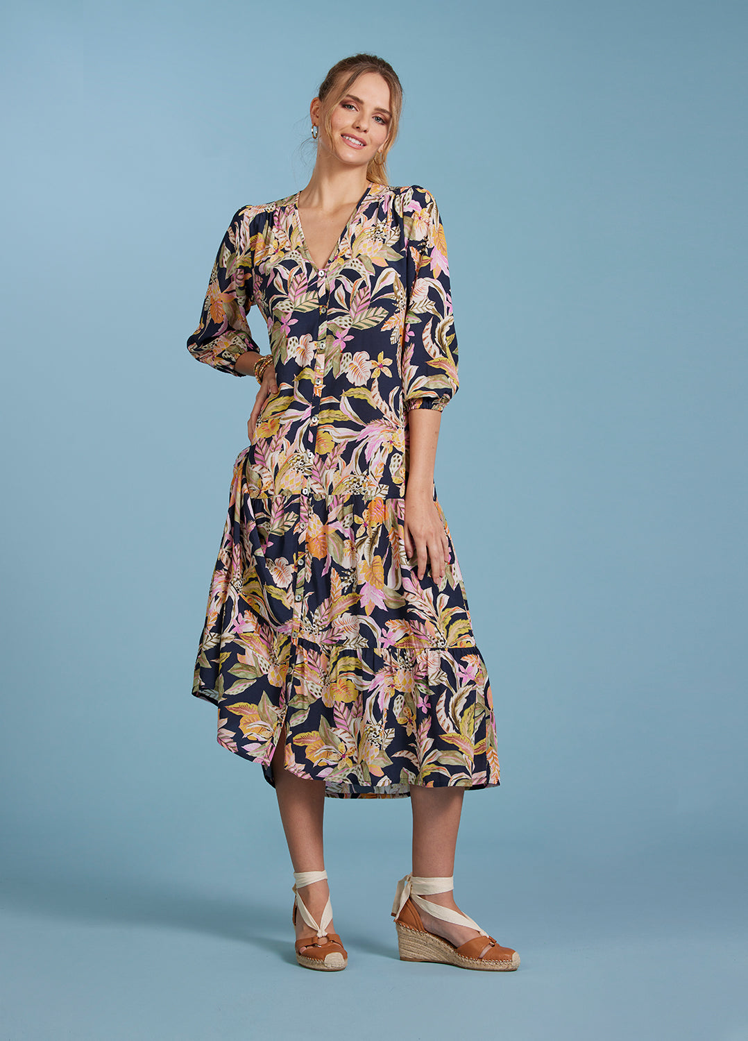 Pina Colada Midi Dress