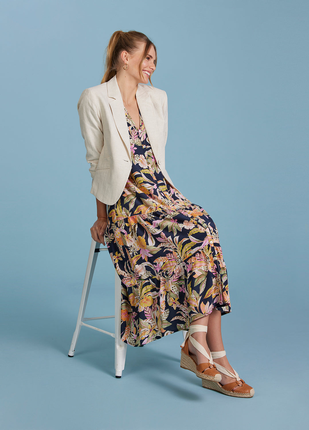 Pina Colada Midi Dress